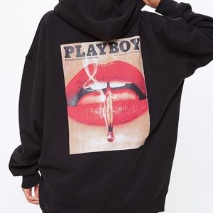 NWT - Playboy X Missguided Oversized Hoodie Dress